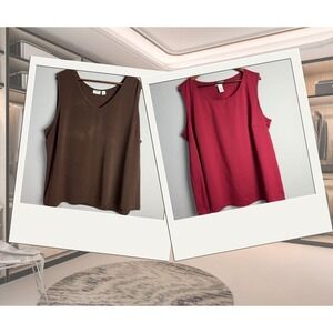Cato Catherines Tank Top Sleeveless Casual Everyday Layer Blouse Plus Sz 22/24W‎